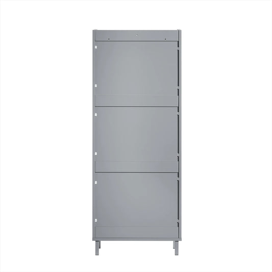 Meuble à chaussure étagère gris -