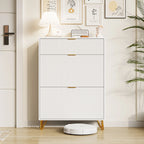 Meuble à chaussure motif ondulé 80x24x118.5cm -