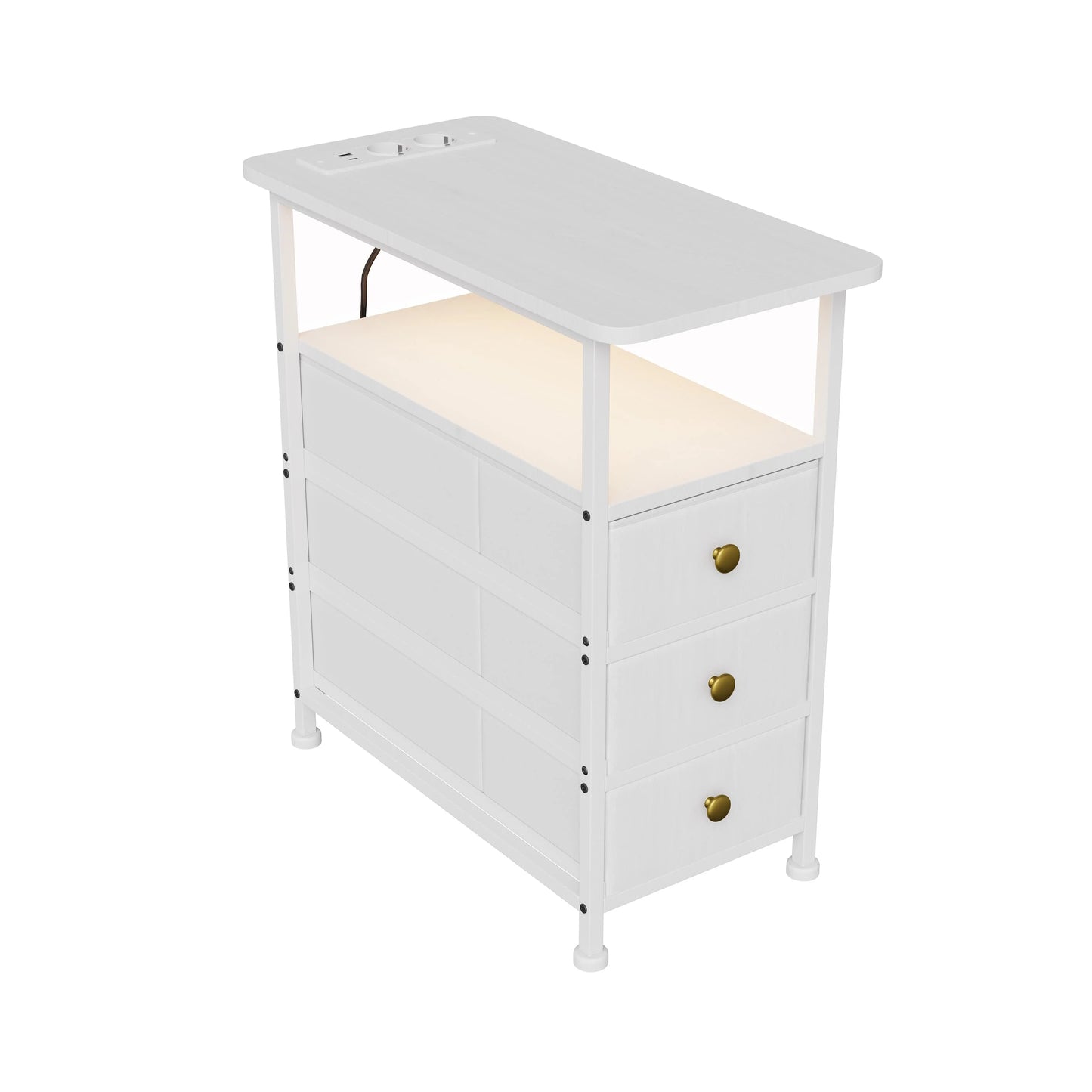 Table de chevet structure métallique -