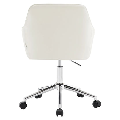 Chaise de bureau pivotante en velours -