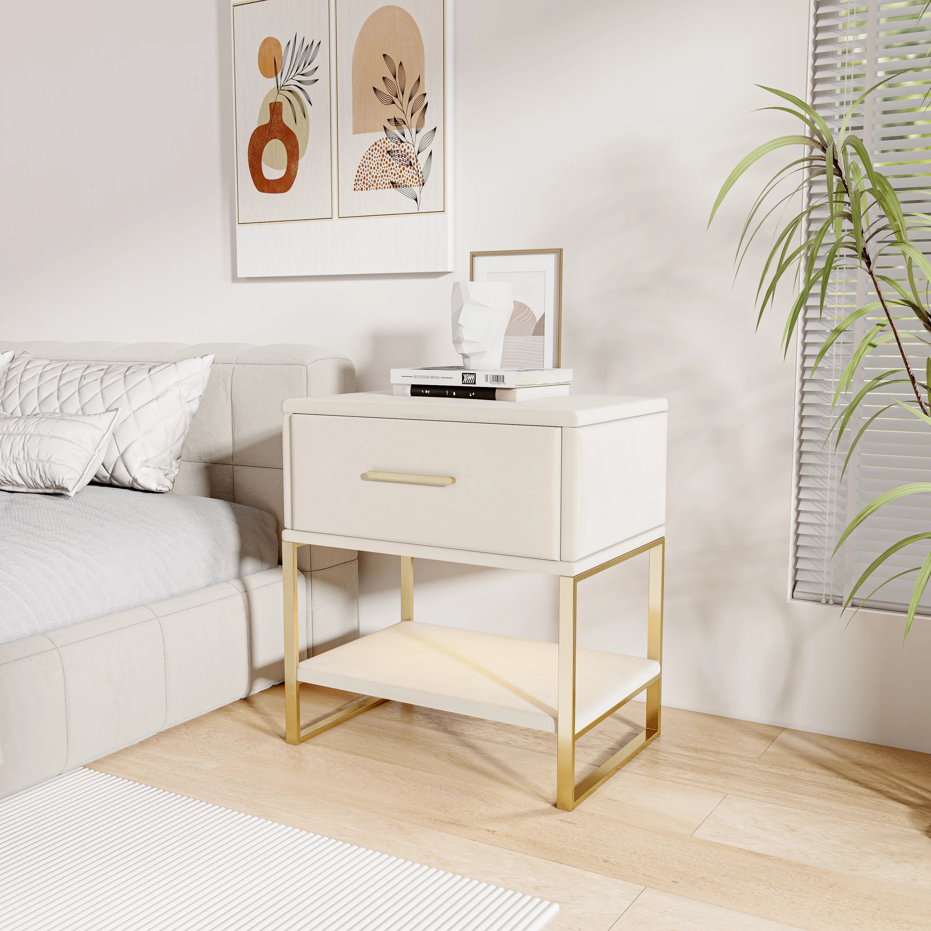 Table de chevet scandinave lot de 2 tables basse de nuit -