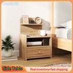 Table de chevet bois naturel clair 40 x 35 x 66 cm - Table de chevet