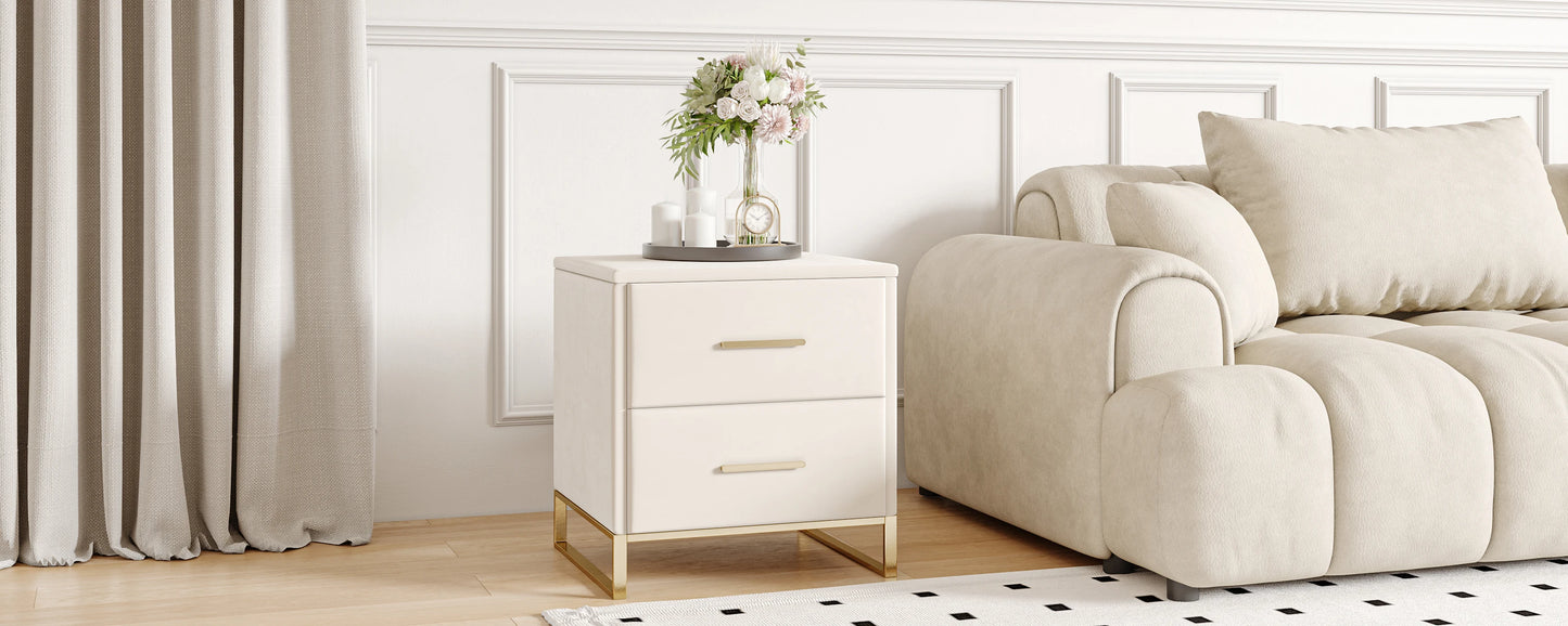 Table de chevet rustique - lot de 2 pièces -