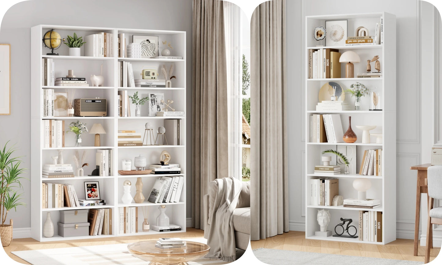 Étagère livre originale et moderne 60x23.5x209.5 cm -