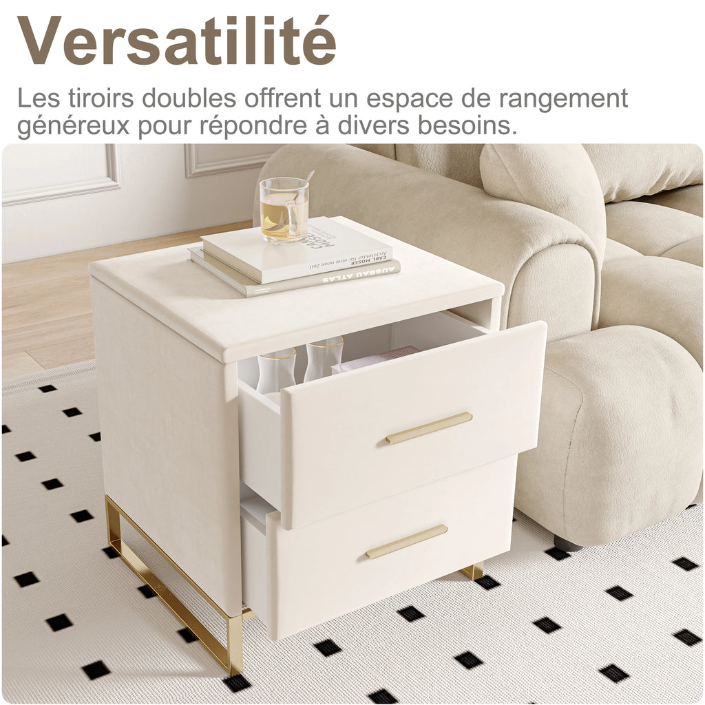 Table de chevet scandinave lot de 2 tables basse de nuit -