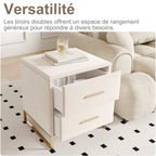 Table de chevet scandinave lot de 2 tables basse de nuit -