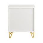 Table de chevet vintage moderne avec 2 tiroirs à 1pièce -