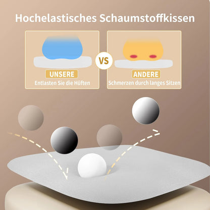 Chaise de bureau ergonomique réglable à roulette -