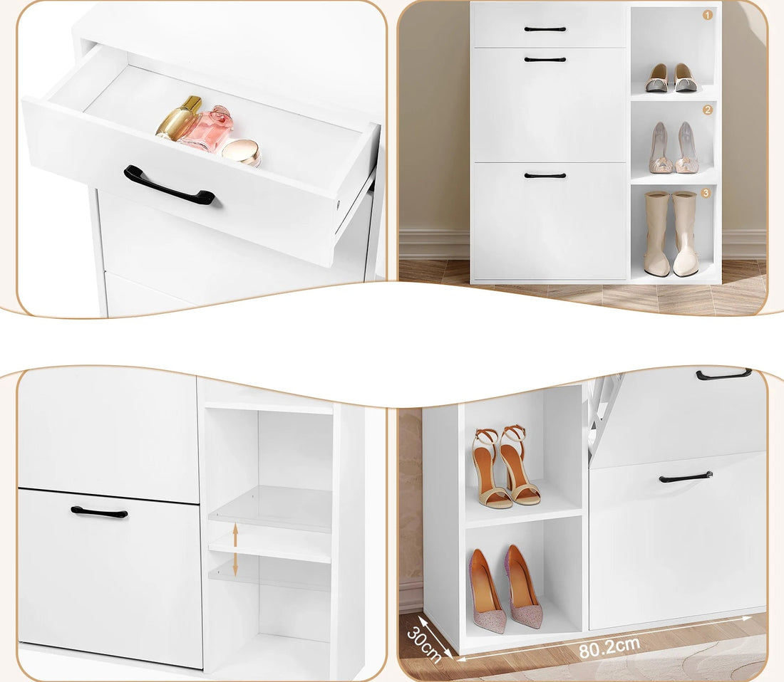 Meuble à chaussure moderne blanc -