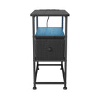 Table de chevet noir moderne design LED -