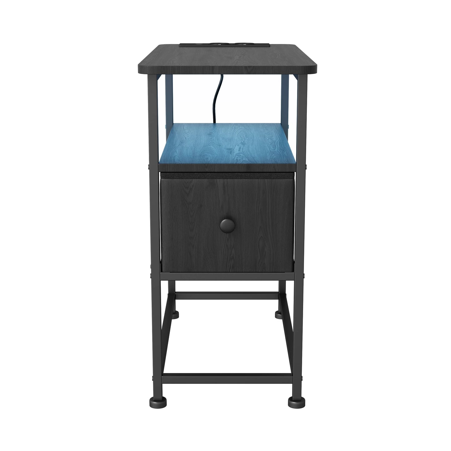 Table de chevet noir moderne design LED -