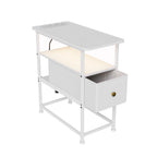 Table de chevet 1 tiroir blanc -