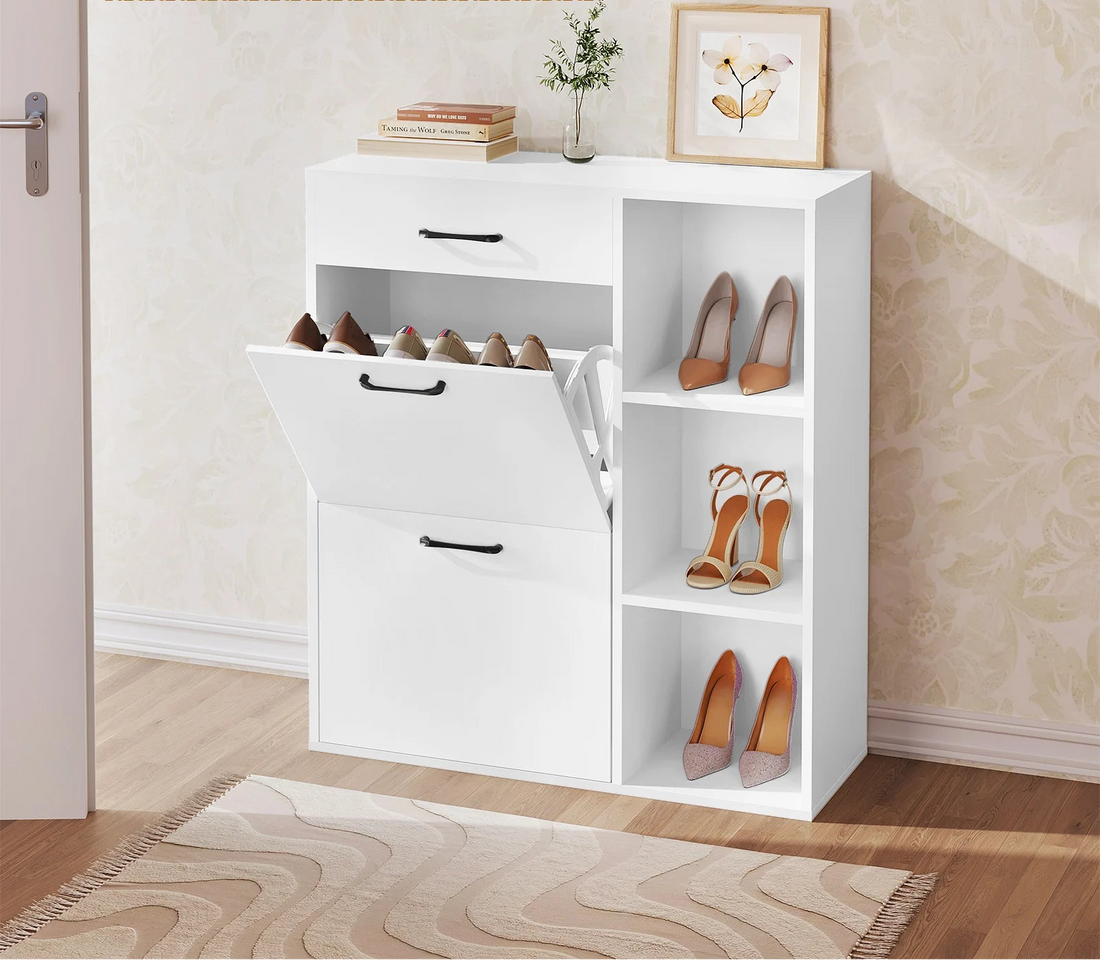 Meuble à chaussure moderne blanc -