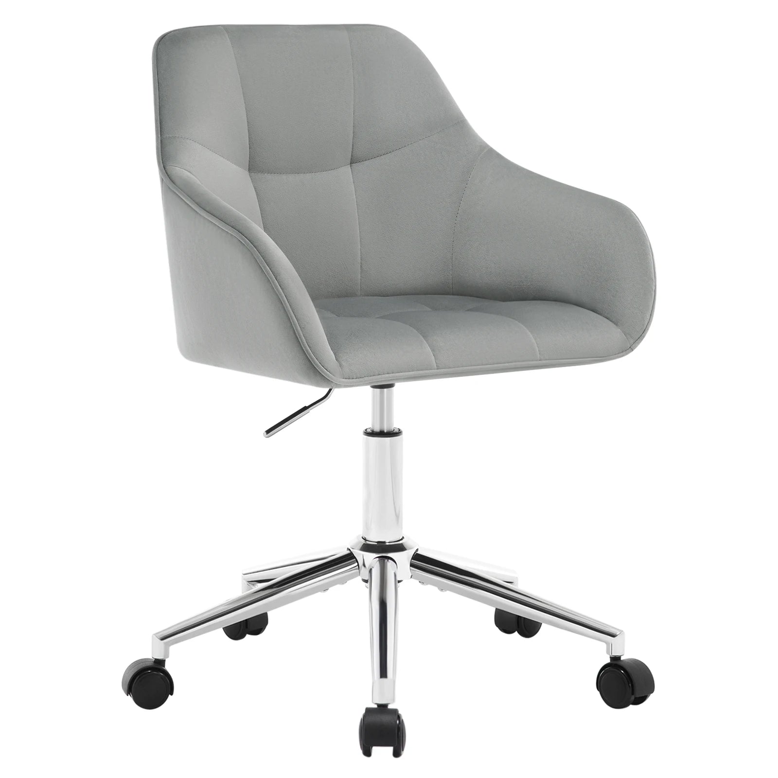 Chaise de bureau pivotante en velours -