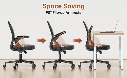 Chaise de bureau industriel ergonomique à taille moyenne -