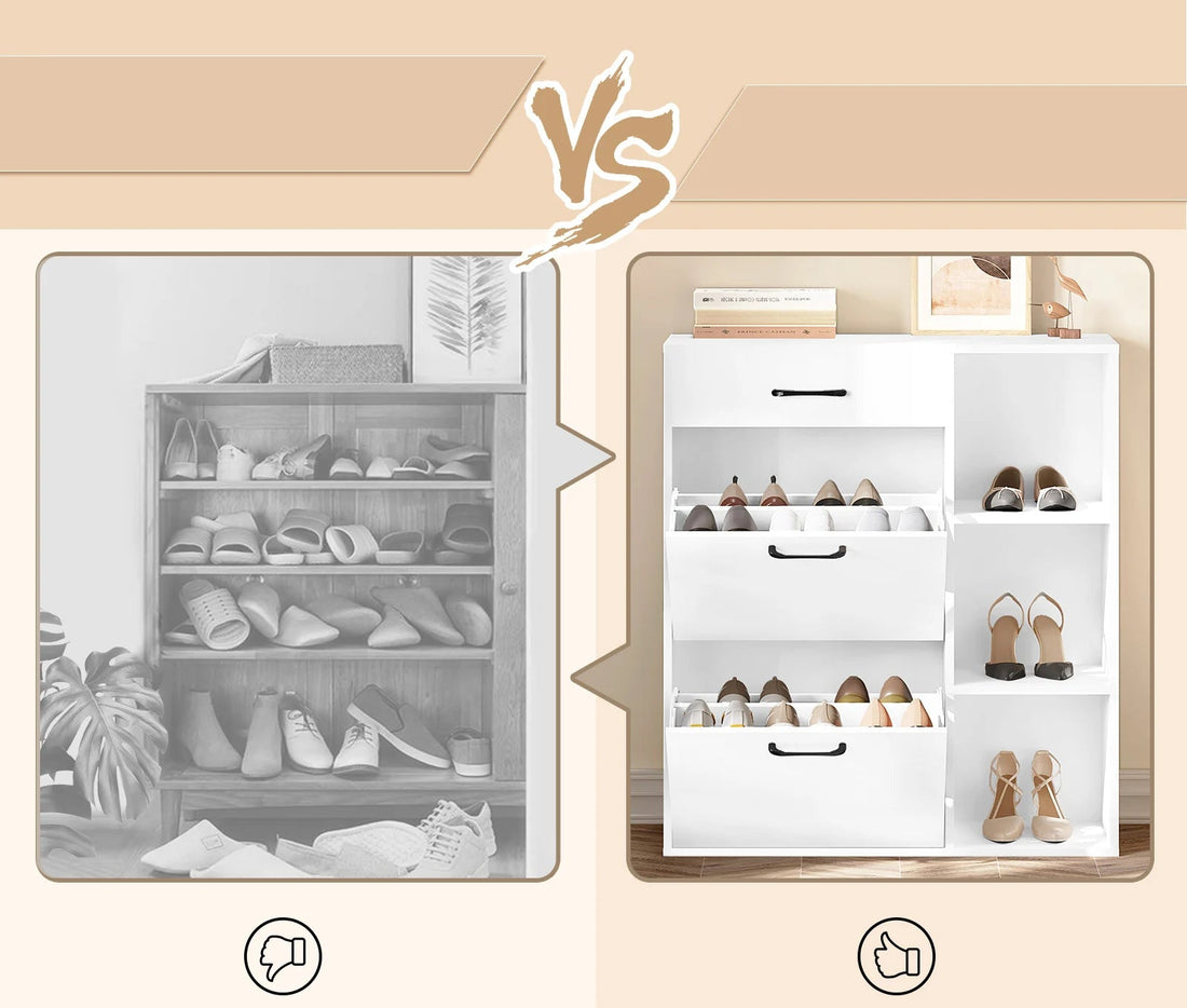 Meuble à chaussure moderne blanc -