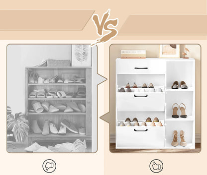 Meuble à chaussure moderne blanc -