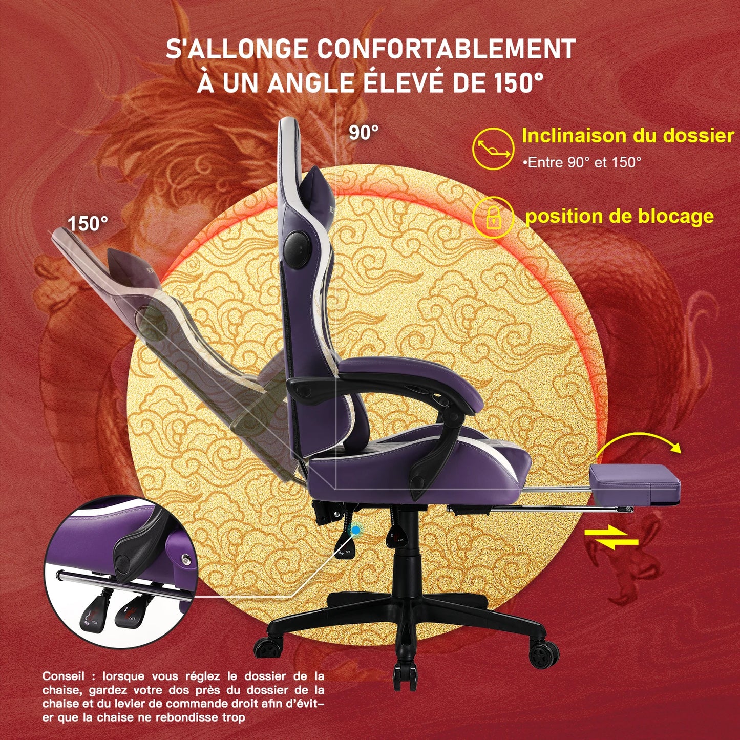 Chaise de bureau minimaliste -