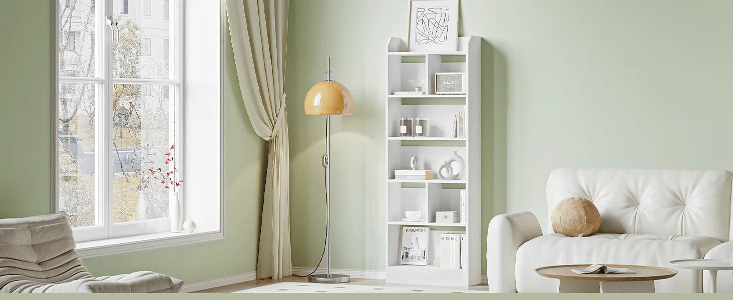 Étagère cube à poser sur pieds de style bibliothèque -