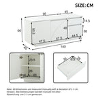 Meuble de rangement avec tiroirs moderne blanc -