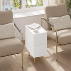 Table de nuit grise pour canapé ou chambre 1 pièce -