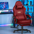Chaise de bureau style gaming solide - Rouge Chaise de bureau
