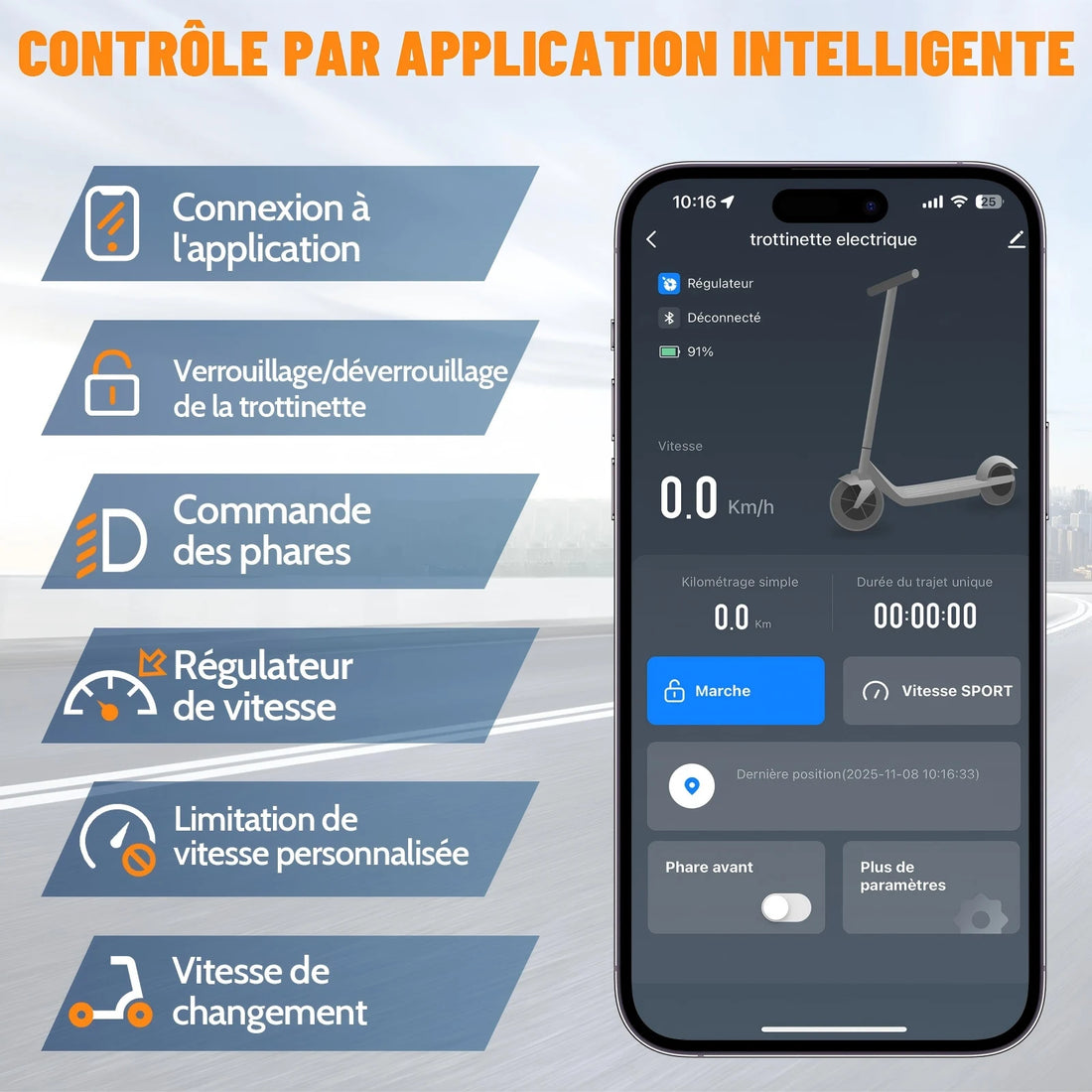 Trottinette électrique pour adultes T6