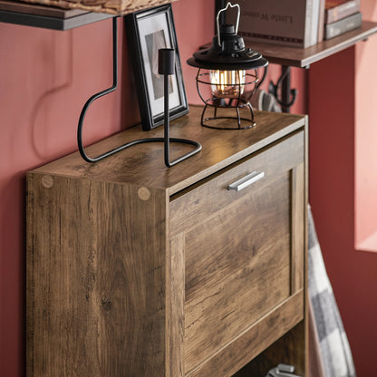 Étagère chaussures bois laqué 60x115x23cm -