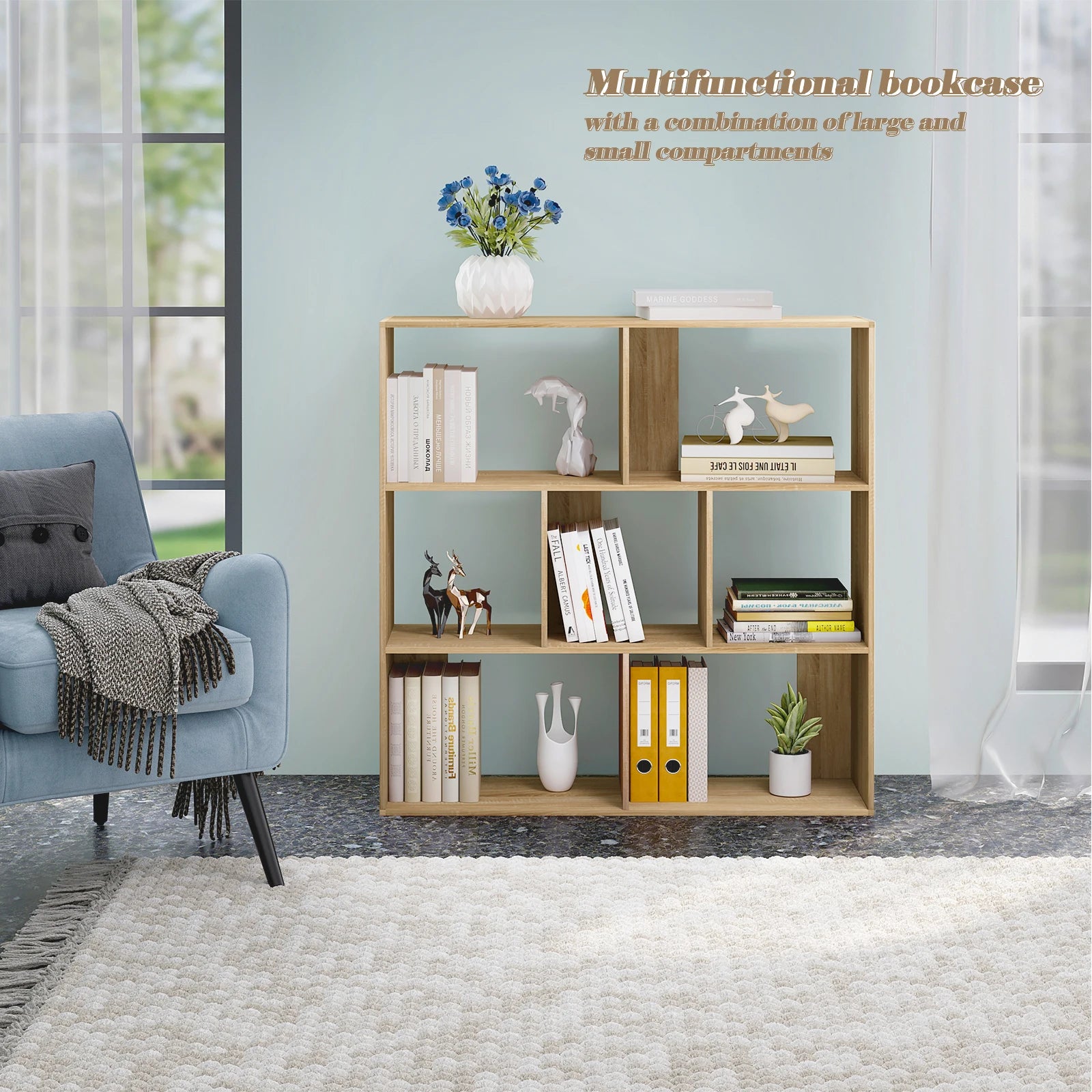 Étagère cube de rangement moderne 100x100x30cm -