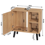 Meuble salle de bain en bois moderne 60x30x60.5cm -