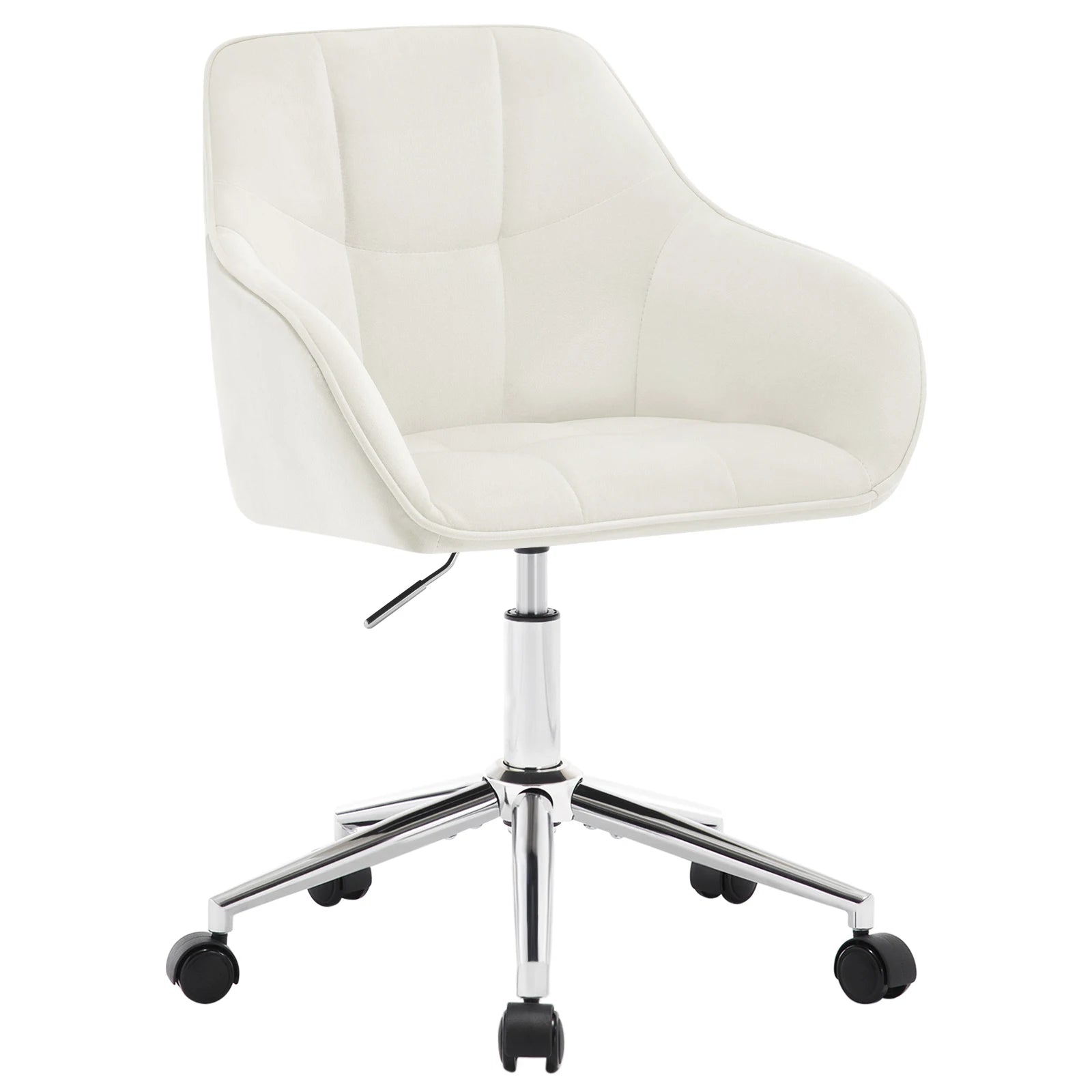 Chaise de bureau pivotante en velours -