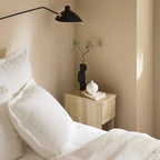 Table de chevet naturel étroite en bois -