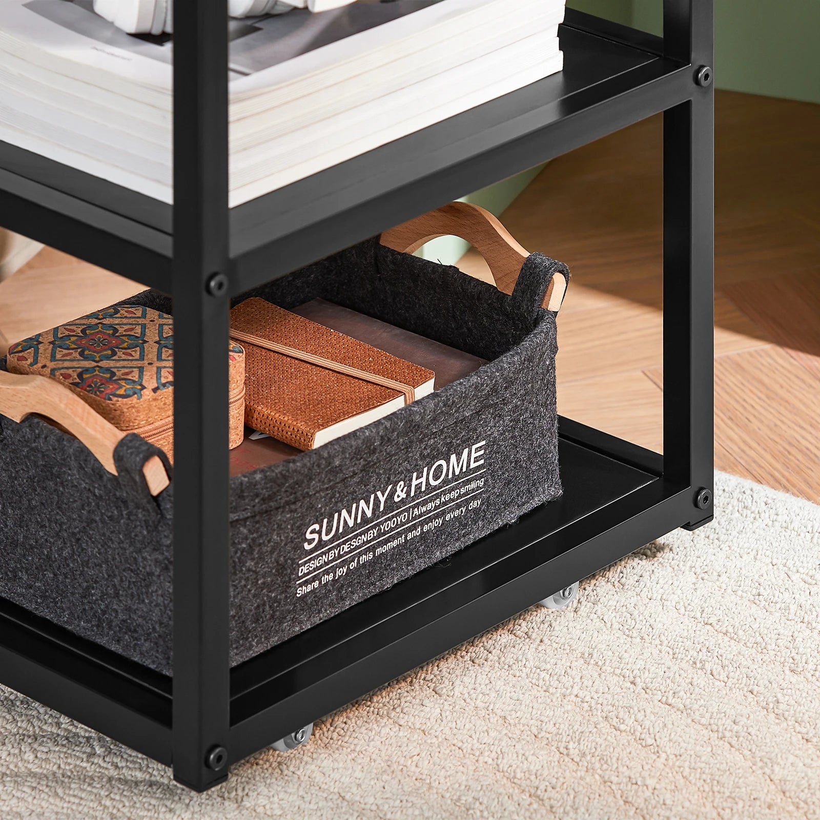 Table de nuit étroite verte 1 pièces -