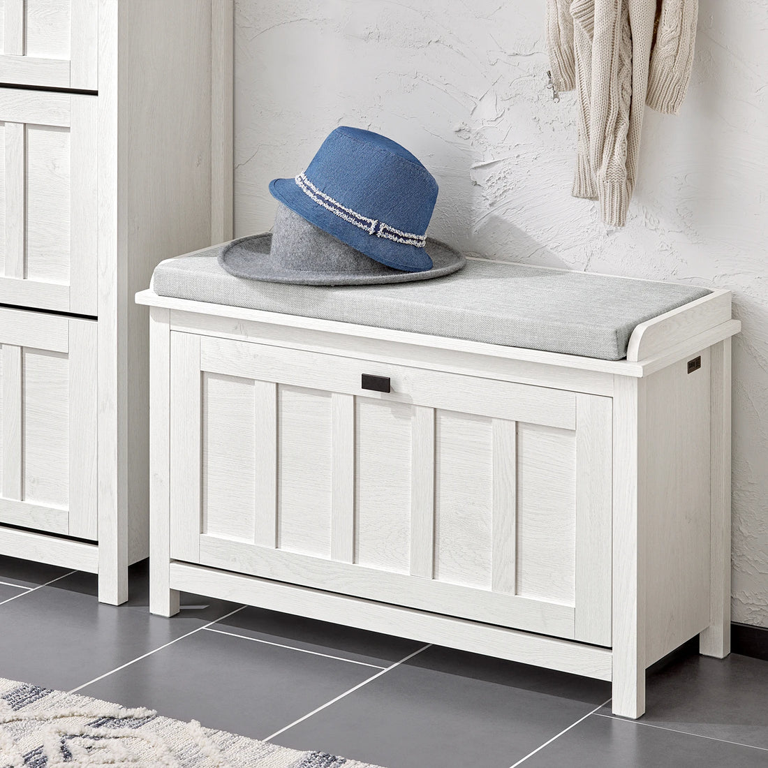Meuble à chaussure blanc moderne -