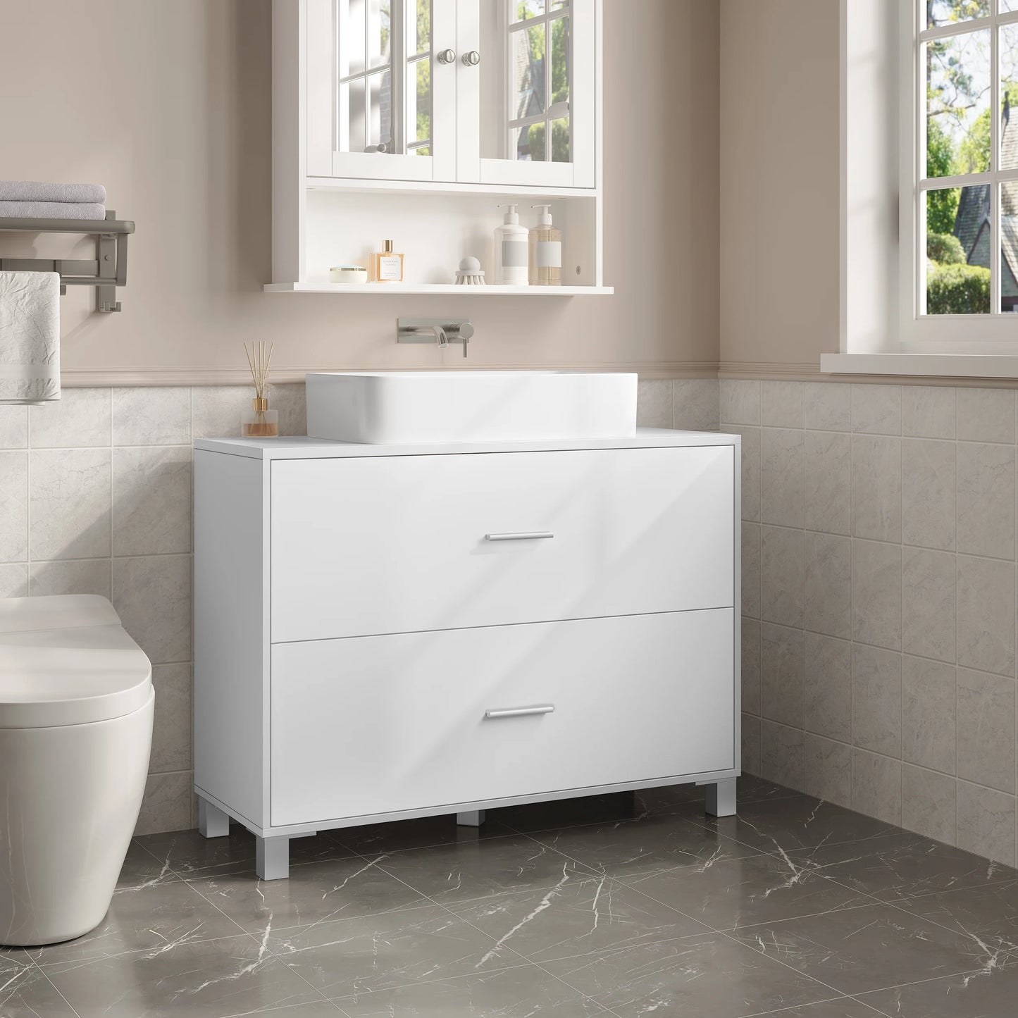 Meuble salle de bain sous lavabo 80x30x60cm -