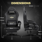 Chaise de bureau style gaming solide -