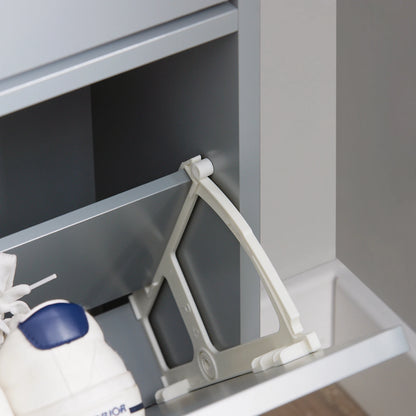Meuble à chaussure étagère gris -