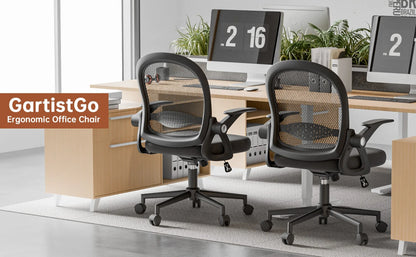 Chaise de bureau industriel ergonomique à taille moyenne -