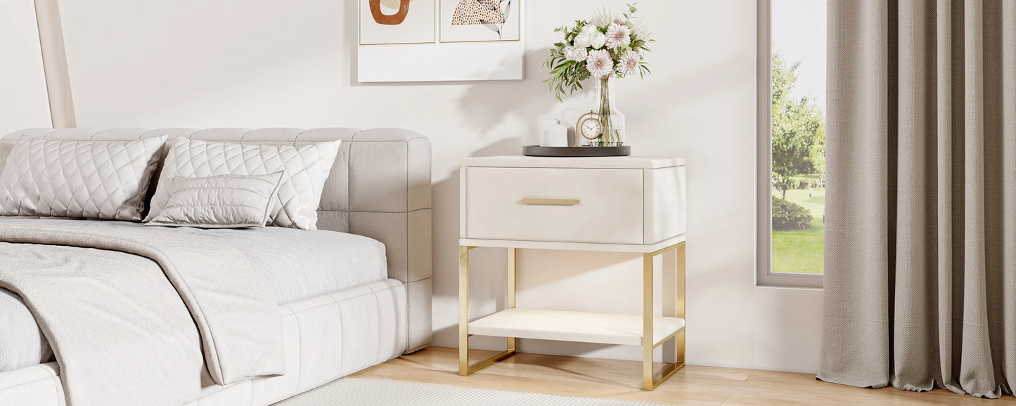 Table de chevet rustique - lot de 2 pièces -