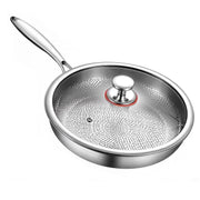 Poêle inox pour induction et cuisine tradition comme gastronomique -