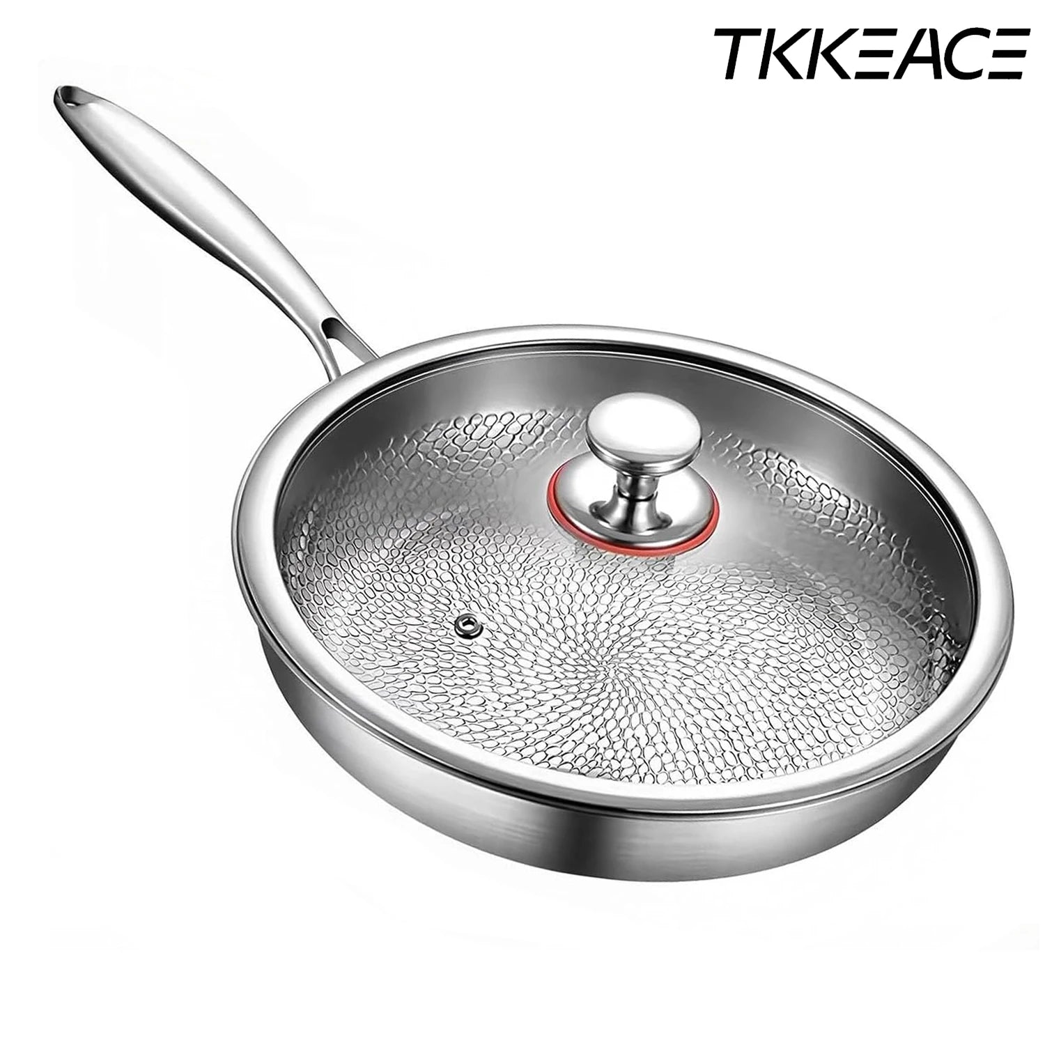 Poêle inox pour induction et cuisine tradition comme gastronomique -