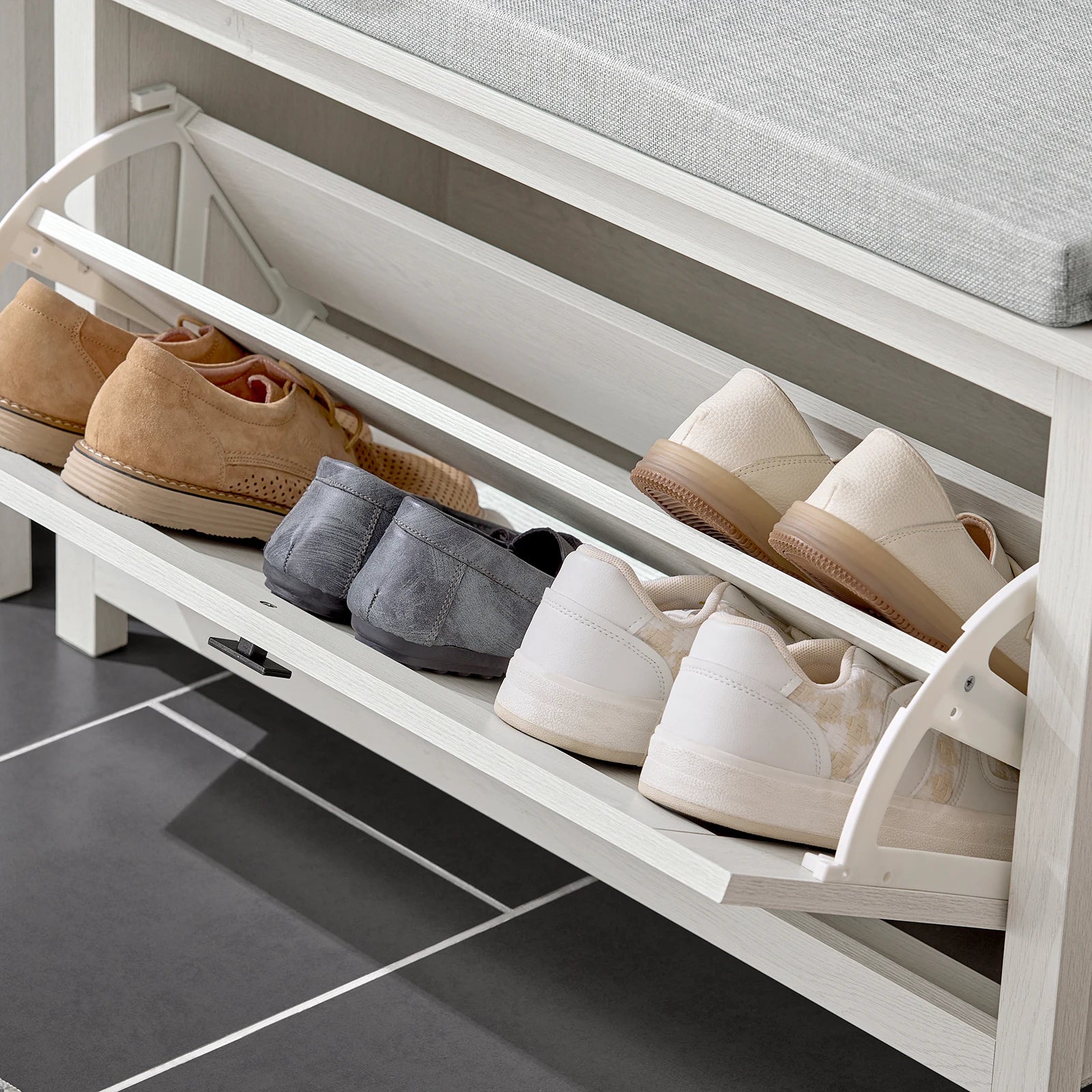 Meuble à chaussure blanc moderne -