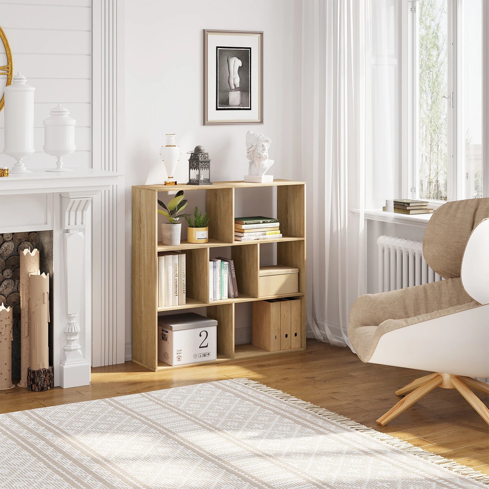 Étagère cube de rangement moderne 100x100x30cm -