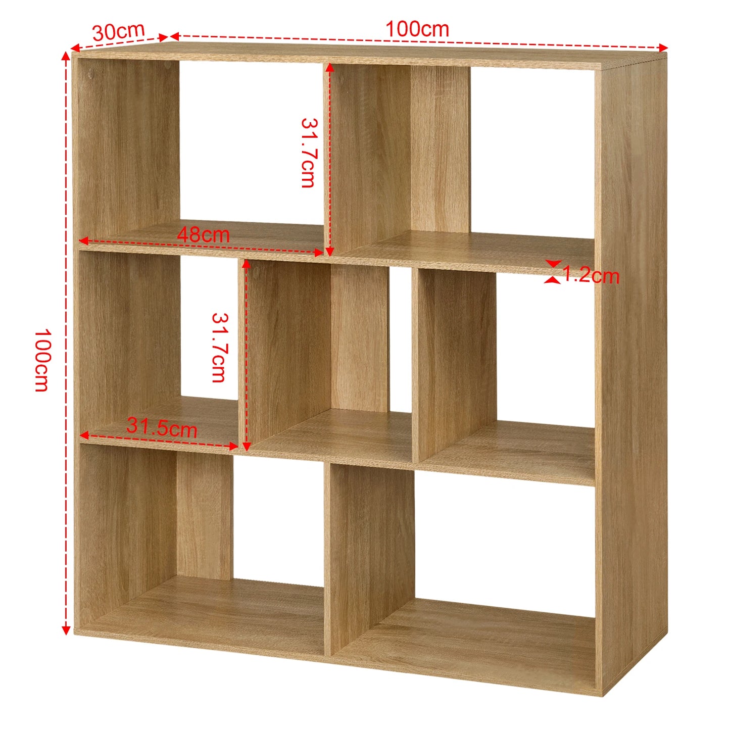 Étagère cube de rangement moderne 100x100x30cm -