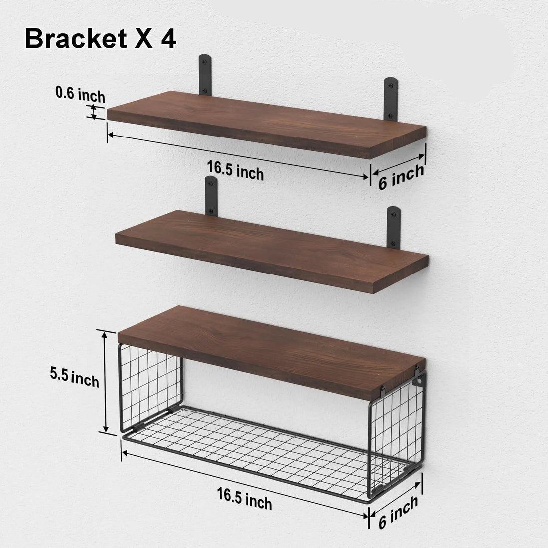 étagère murale métal et bois pour toilette -
