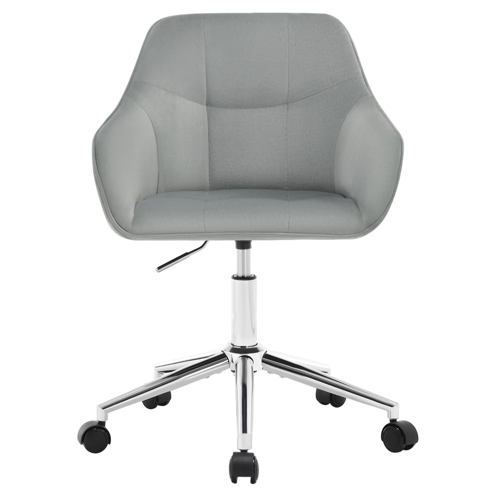 Chaise de bureau pivotante en velours -