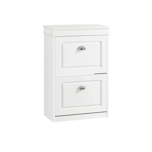 Meuble à chaussures 2 étages à rabats avec rangements -