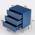 Table de chevet sans tiroir bleu - Style A Table de chevet