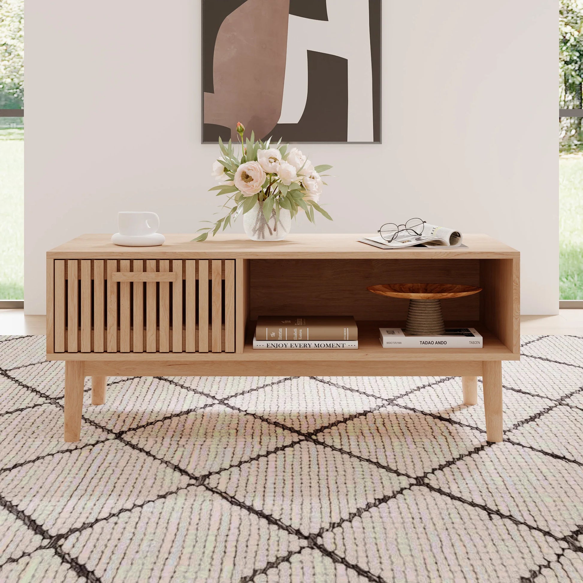 Table basse bois naturel -