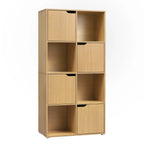 Étagère cube en bois à 8 compartiments - Chêne Étagère cube